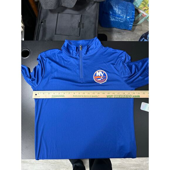 Fanatics x NHL New York Islanders Performance 1/4 Zip Pullover Blue Size Medium - Picture 4 of 13